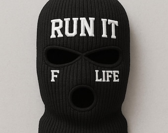 Custom Ski Mask Embroidery | Personalized Balaclava Ski Mask | Custom Face Mask with Embroidery | Design Your Own Ski Mask | Custom Letters