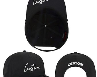 OTTO CAP 5 Panel Pro Style "FLAT" brim Snapback Hat| Personalized under-brim Vinyl| Embroidery Text| Gift for him|