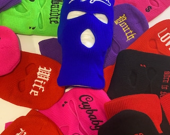 Personalized Embroidered Ski Mask | Custom Balaclava