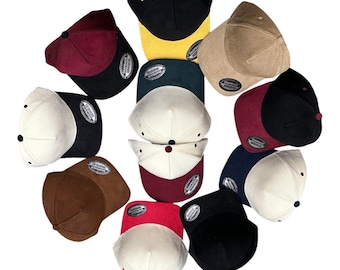 A-Frame Corduroy 5-Panel Baseball Cap Snapback | Custom Embroidery | Personalized Text| Cream A frame hats| Soild Corduroy hats