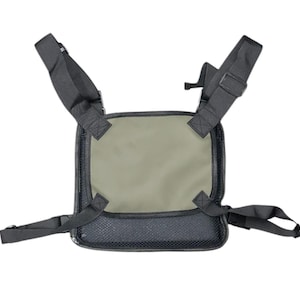 Bolsa de pecho táctica personalizada / Iniciales personalizadas / Chaleco ajustable / Bolsa ligera y utilitaria para uso diario / Verde / Bordado personalizado