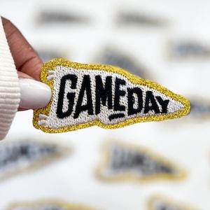 Game Day Patch Black Game Day Patch Trucker Hat Patches Game Day Patch Iron On Preppy Patch Football Baseball Soccer Patch Trucker Hat Patch