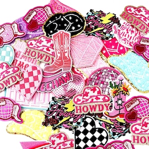 Western Trucker Hat Patch Bundle Trucker Hat Patches Trendy Patch DIY Howdy Embroidered Badge for Hats Cowgirl Patch Howdy Cap