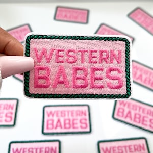 Western Patches Iron-On Cowgirl Country Patches Trucker Hats Western Babes Patch  Hats Bar Accessories Hat Bar Patches Cowgirl Patch