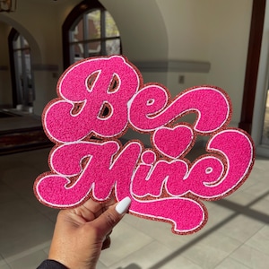 Chenille Patch For Valentines Day Sweatshirt Tshirt Patch XOXO Chenille Patch For Women And Girls Mommy and Me Iron On Be Mine Iron On Patch