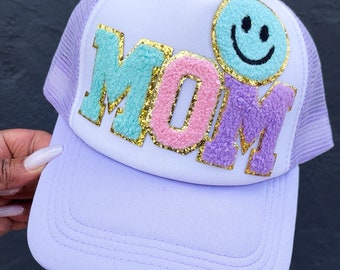 Howdy Embroidered Trucker Hat With Pearl Chain - Custom  display picture 3