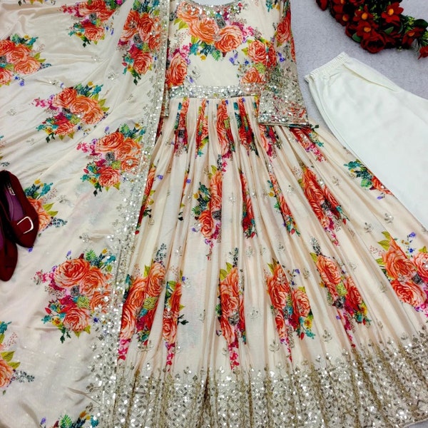 Floral dress/anarkali