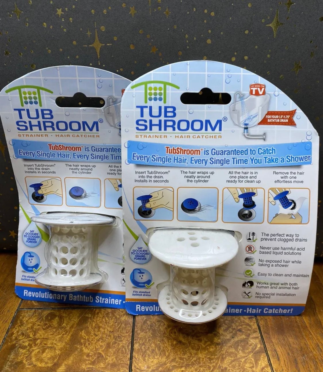 TubShroom (Orange) The Hair Catcher That Prevents Clogged Tub Drains