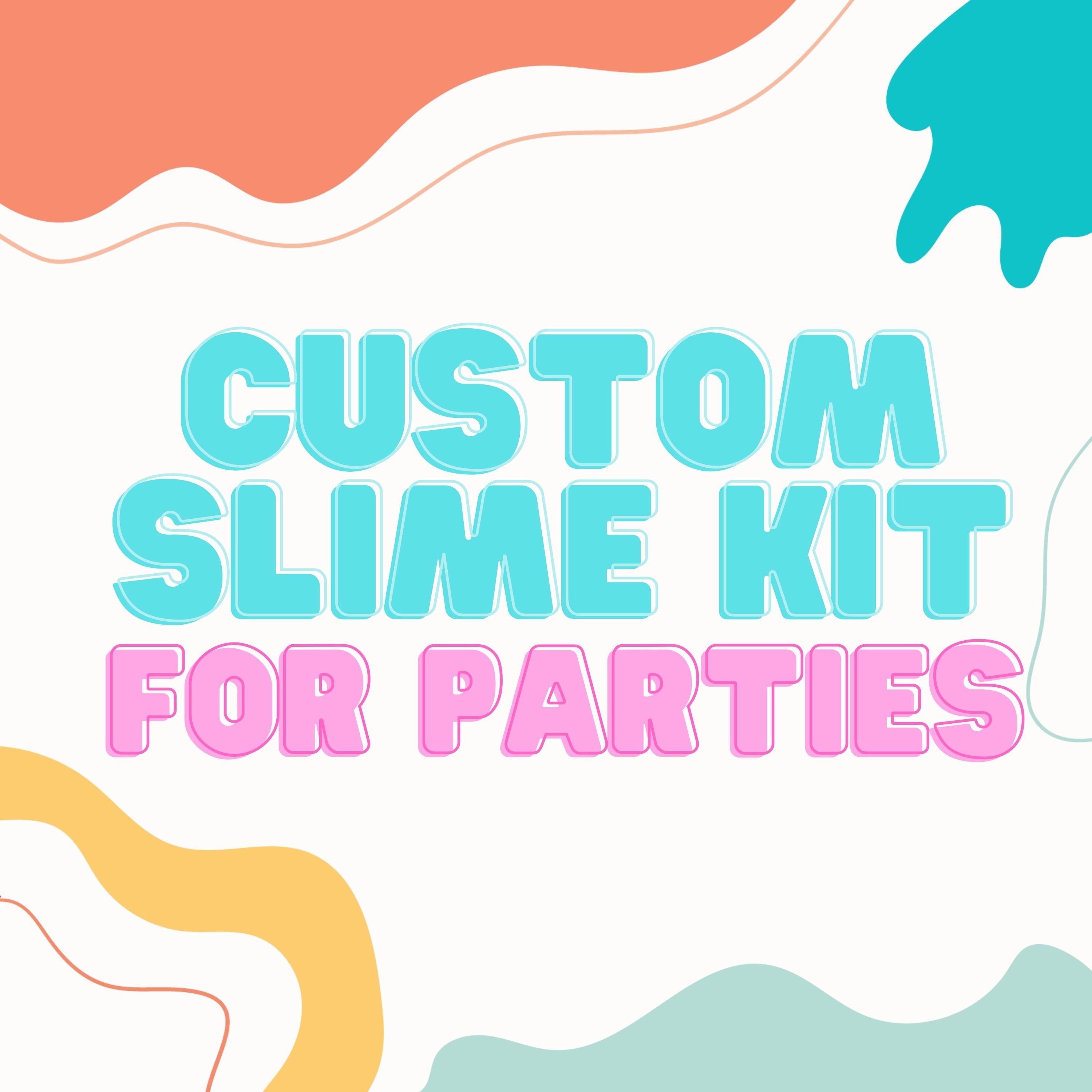 Printable Slime Making Station Kit, Slime Birthday Party, Slime