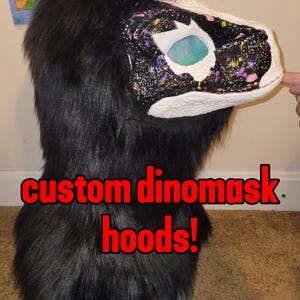 Custom Dinomask Hoods! READ DESCRIPTION!