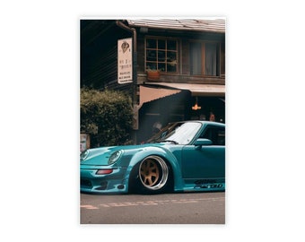 Porsche 911 Gloss Poster, Car Poster, Wall Art
