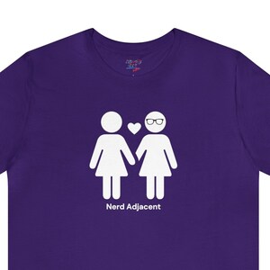 Nerd Adjacent (lesbian) shirt, LGBTQ+ friendly gift, nerdy valentines gift, cool nerdy gifts, nerdy gifts for couples, funny nerdy shirts