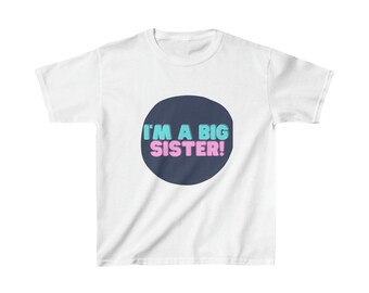 Girl's I'm a Big Sister T-Shirt, Sizes XS - XL