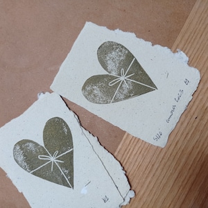 Amour - Linogravure