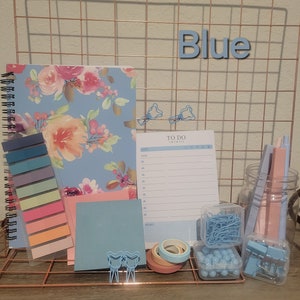 Floral Stationery Set: Notebook, Pens, Sticky Notes, and More