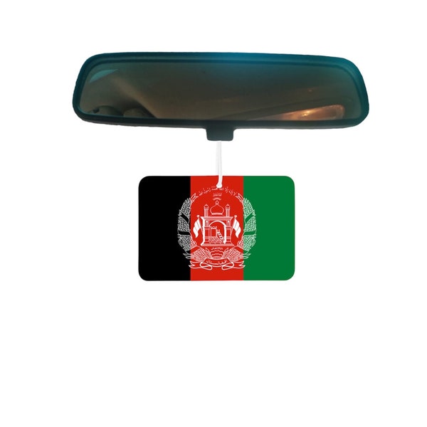 Afghanistan National flag car air refreshener