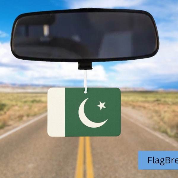 Pakistan National Flag Air Freshener, Pakistan Gift for Her, Pakistan Independence Day August 14