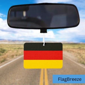 Germany National Flag Car Air Freshener, country Flag Air Scent, Car Air Freshie