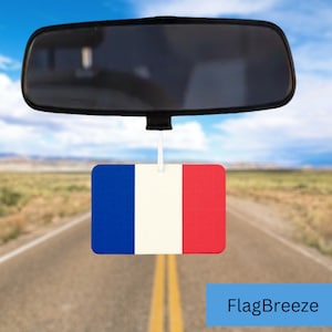 France National Flag Car Air Freshener, Car Air Freshie, Car Accessory Gift