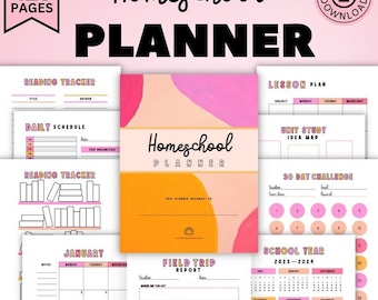 Homeschool Planner Printable, Homeschool Planner, 2024 2025, Homeschool Planner Pages, Homeschool Planning, Teacher Planner Home School
