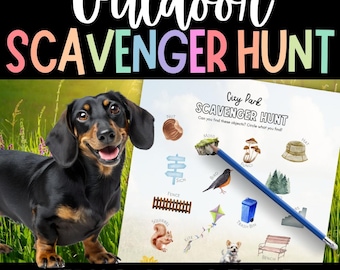 CITY PARK Scavenger Hunt, Outdoor Field Trip Game
