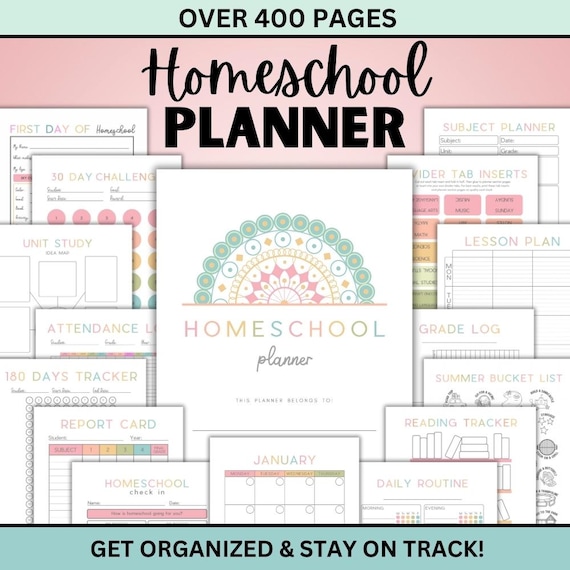 Homeschool Planner Printable, Homeschool Planner, 2025 2026, Homeschool Planner Pages, Homeschool Planning, Teacher Planner Home School