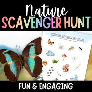 Scavenger Hunt, Scavenger Hunt for Kids, Printable Games, Outdoor Scavenger Hunt, Nature Walk, Nature Scavenger Hunt, Outdoor Games