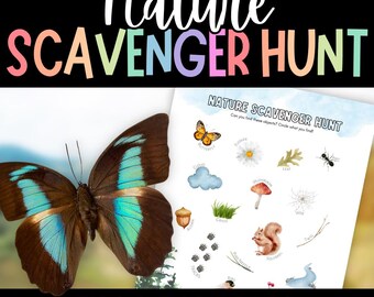 Scavenger Hunt, Scavenger Hunt for Kids, Printable Games, Outdoor Scavenger Hunt, Nature Walk, Nature Scavenger Hunt, Outdoor Games