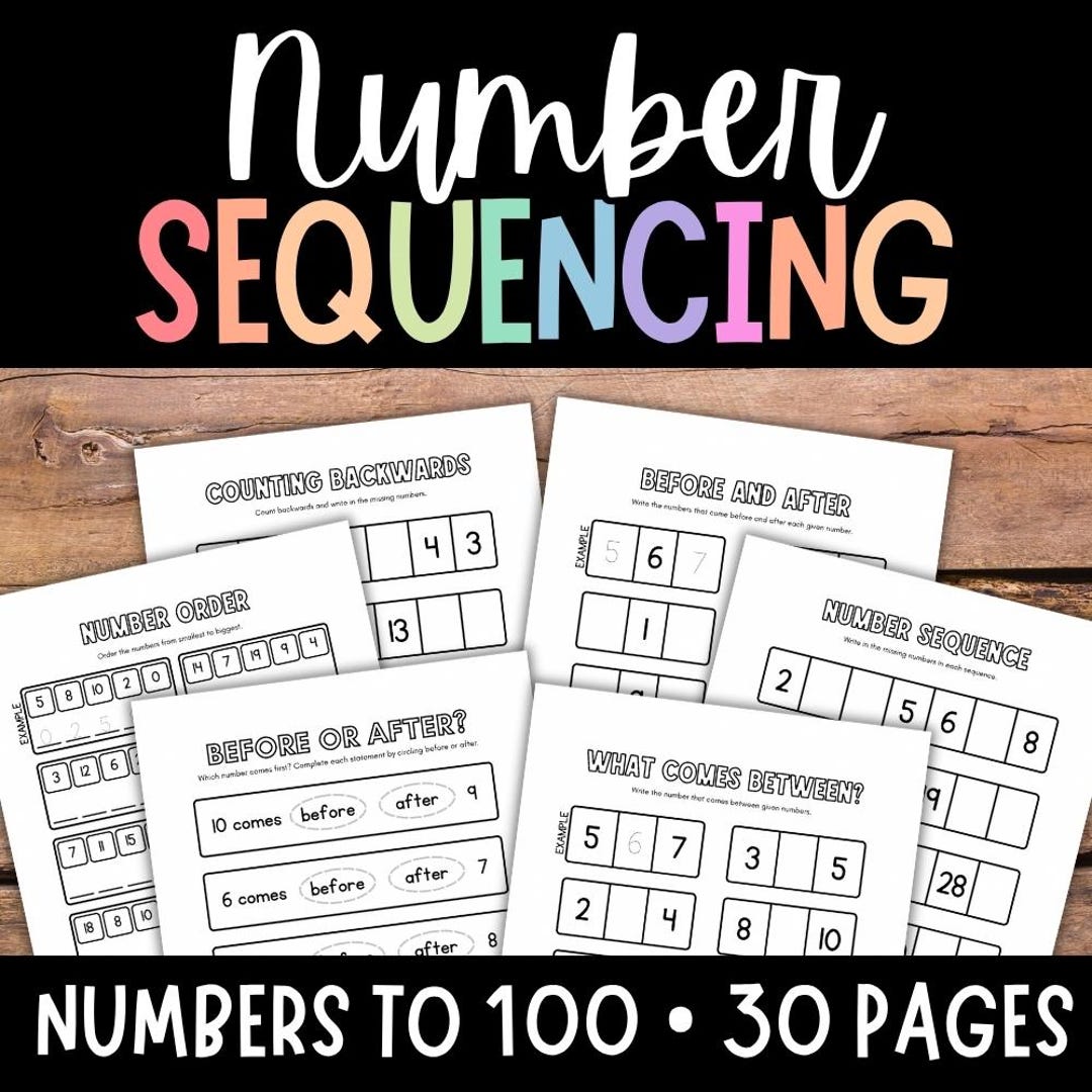 Counting Worksheets, Number Sequencing, Number Order, Counting Practice ...