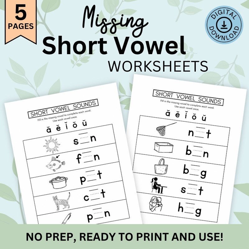 One Word Vowel Cards, 4x6 by Creative Classroom CV