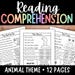 ANIMAL Reading Comprehension Worksheets, Kindergarten Reading, Reading ...