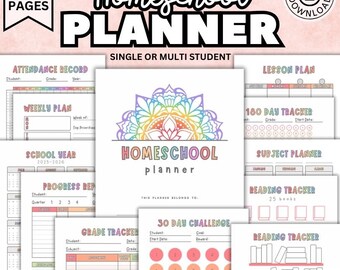 Sunflower Themed 2025-2026 Printable Homeschool Planner - Etsy