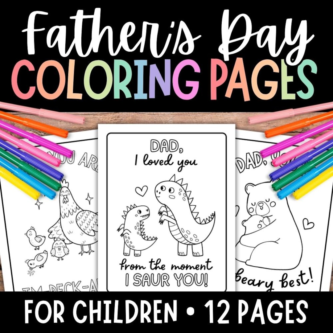 FATHER’S DAY Coloring Pages, Fathers Day Coloring Sheets, Coloring ...