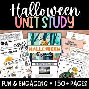 Halloween Einheit Studium, Halloween Arbeitsblätter, Halloween Aktivitäten, Halloween Aktivität, Samhain, Vorschule, Kindergarten, Erste Klasse, Zweite