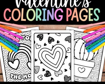 Valentine’s Day Coloring Pages, Heart Craft, Love Coloring sheets, Valentine Coloring, Valentines Day Activities, Kids Coloring, Adult