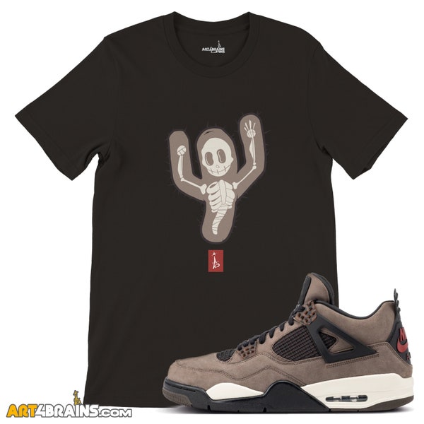 jordan 4 retro travis scott cactus jack olive matching Cactus Skull tee