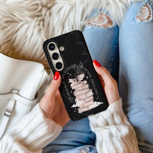 Emotionally Attached to Fictional Dragons Bookish Phone Case, Romantasy Phone Cover for iPhone 16 15 14, Samsung Galaxy S24 S23 Google Pixel