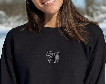 Pizza French Fry Ski Sweatshirt: Cozy Apres Ski Crewneck