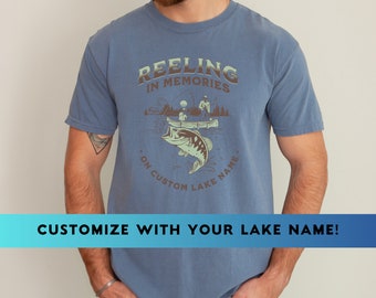 Personalized Lake Name Fishing Shirt: Reeling in Memories Tee