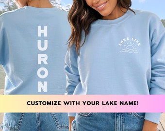 Custom Lake Life Sweatshirt: Personalized Cottage Gift