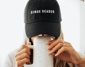 Boné bordado para leitor compulsivo: boné de beisebol para amantes de livros