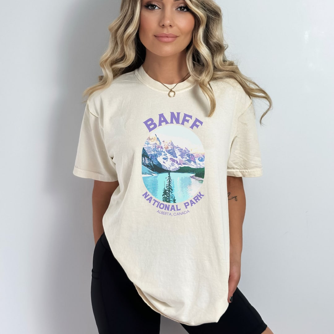 Banff National Park Shirt, Rocky Mountains Graphic Tee, Vintage