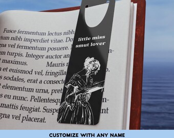 Benutzerdefinierte kleine Fräulein Smut Liebhaber Lesezeichen, personalisierte Lesezeichen für Frauen Romanze Leser, lustige Lesezeichen Strumpf Stuffer, Buchclub Geschenke