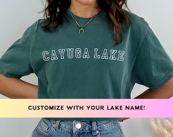 Custom Lake Name T-Shirt: Lake House Outdoors Tee