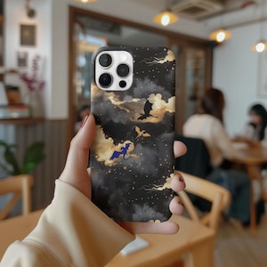 Funda de teléfono con diseño de dragón de fantasía: Funda de teléfono con temática de libros para amantes de los dragones