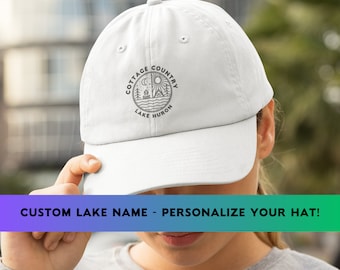 Custom Lake Life Baseball Cap: Cottage Country Dad Hat