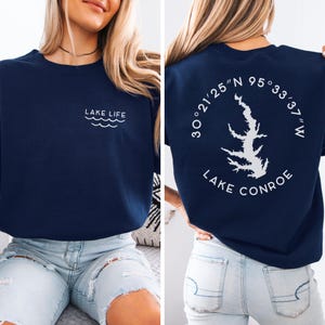 Anpassad sjökarta-tröja: Personliga sjökoordinater Crewneck