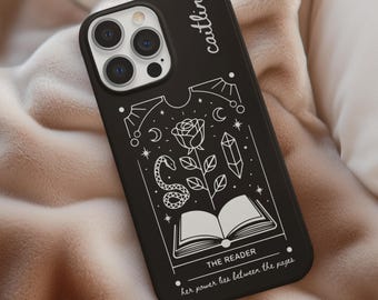 Custom "The Reader" Tarot Card Phone Case: Book Lover Gift