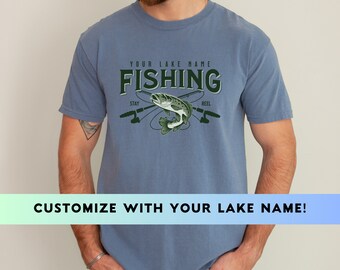 Custom Lake Name Fishing T-Shirt: Angler Gift