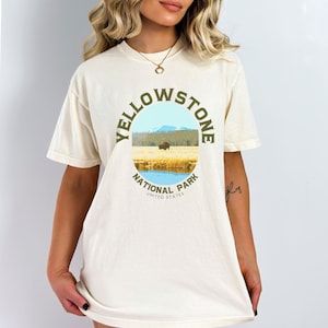 Yellowstone National Park Shirt, Yellowstone Apparel, Vintage National Parks T-Shirt, Unisex Comfort Colors Tee, National Parks Gift